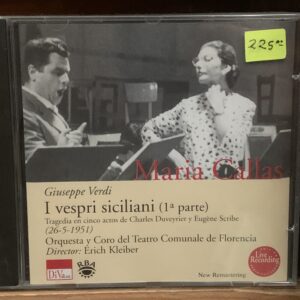 Verdi: I vespri siciliani (Callas, Kleiber) 3CD