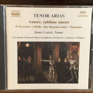 Janez Lotrič: Tenor Arias (Amore, sublime amore)